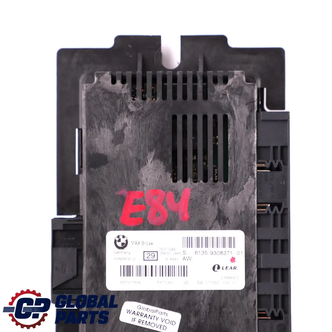 BMW X1 E84 Licht Steuerung Fußraum Modul ECU MAX Brose FRM3R PL2 Lear - SKU 9308371 - Teilenummer 9308371