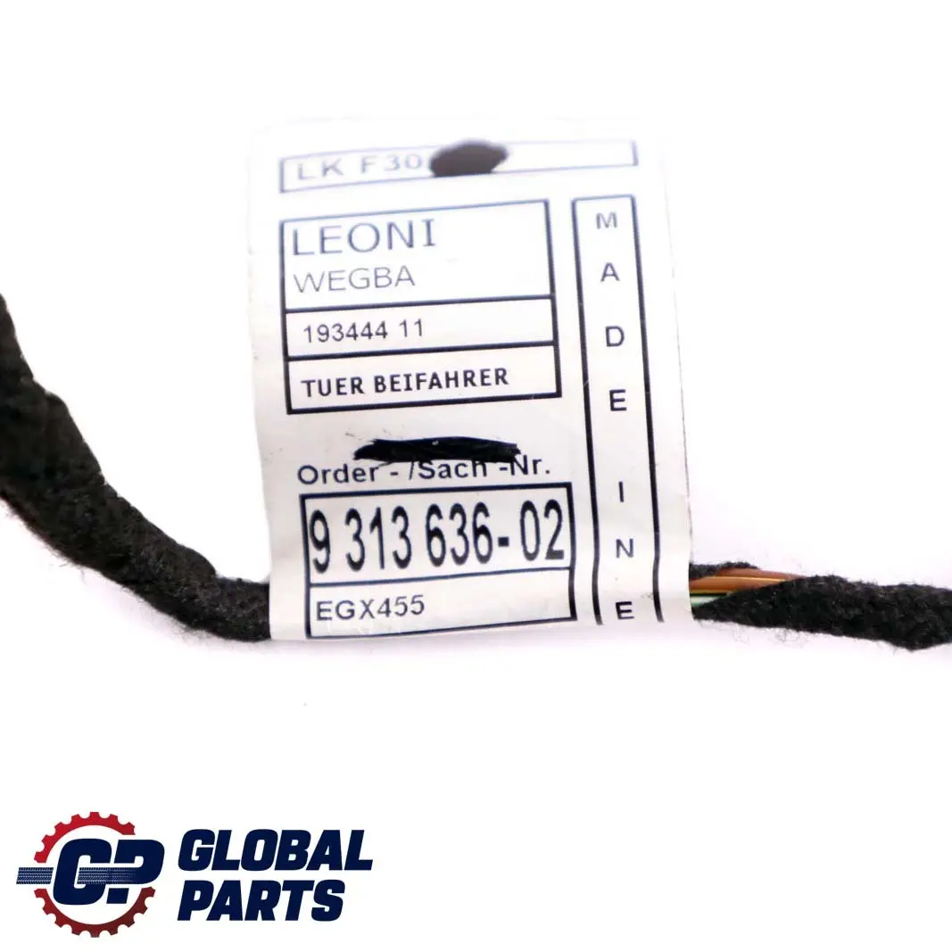 BMW F30 LCI Cable Harness Loom Front Door Wiring Left N/S - SKU 9313636 - Part number 9313636