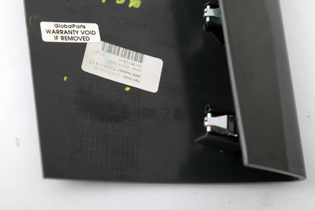 BMW Mini F55 F56 Down Tube Front Panel Cover Middle Right O/S Hazy Grey - SKU 9318574 - Part number 9318574