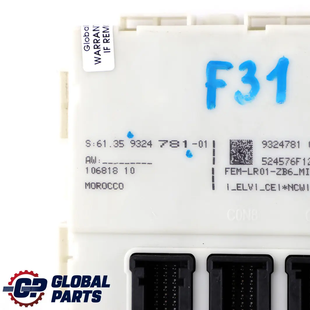 BMW F20 F21 F22 F30 F31 F32 F36 Modulo Unità controllo FEM - SKU 9324781 - Numero di parte 9324781