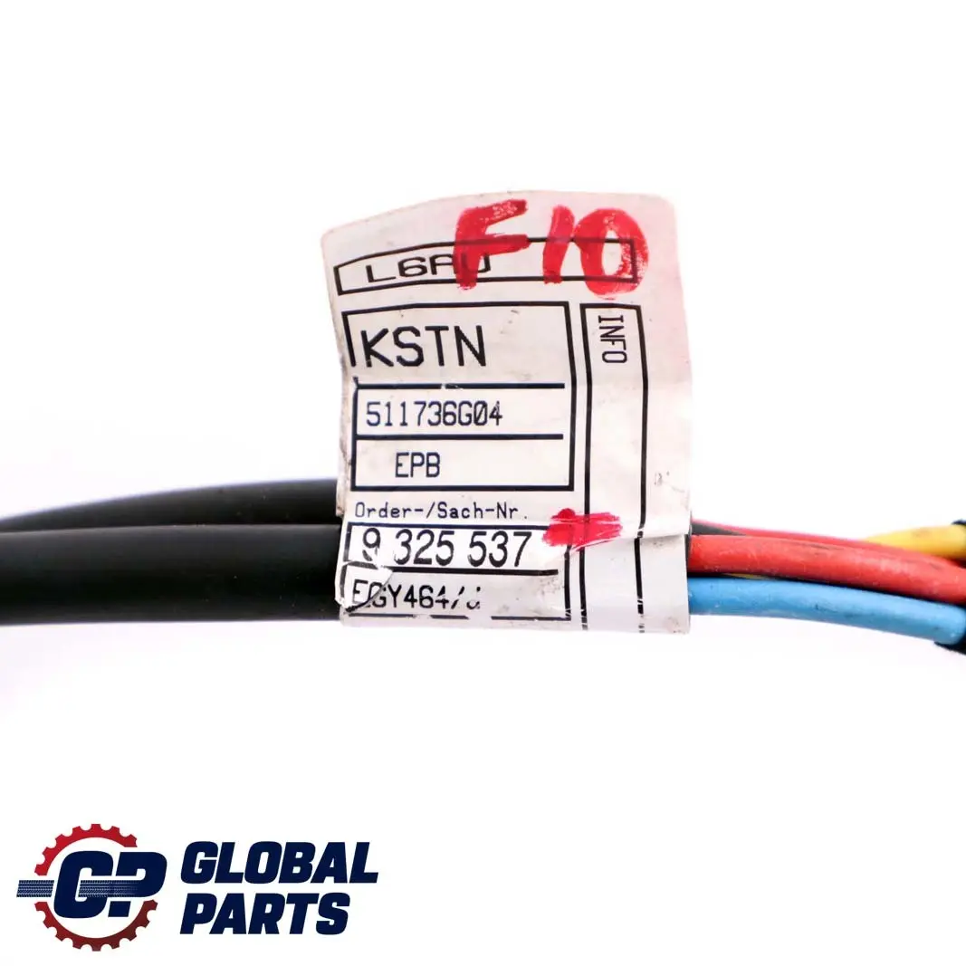 BMW F10 Freno de mano eléctrico Módulo Cableado Loom - SKU 9325537 - Número de pieza 9325537
