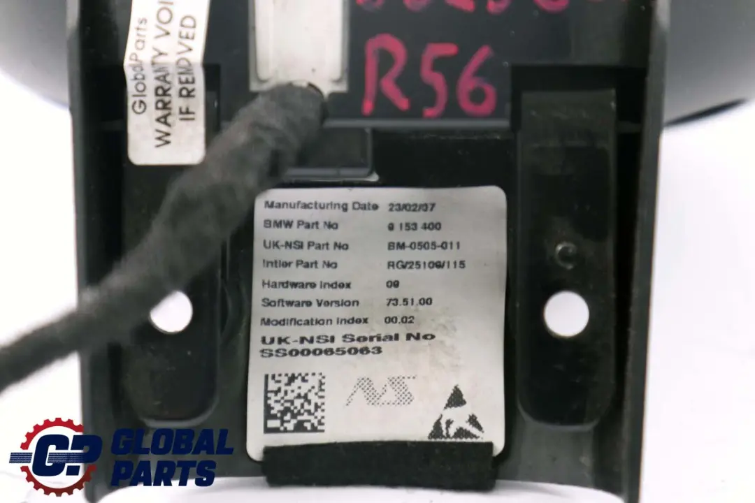  Tachymètre Jauge Mini R55 R56 Comptoir Révolution Brillant Argent 9153400 - SKU 9325821 - Numéro de pièce 9325821