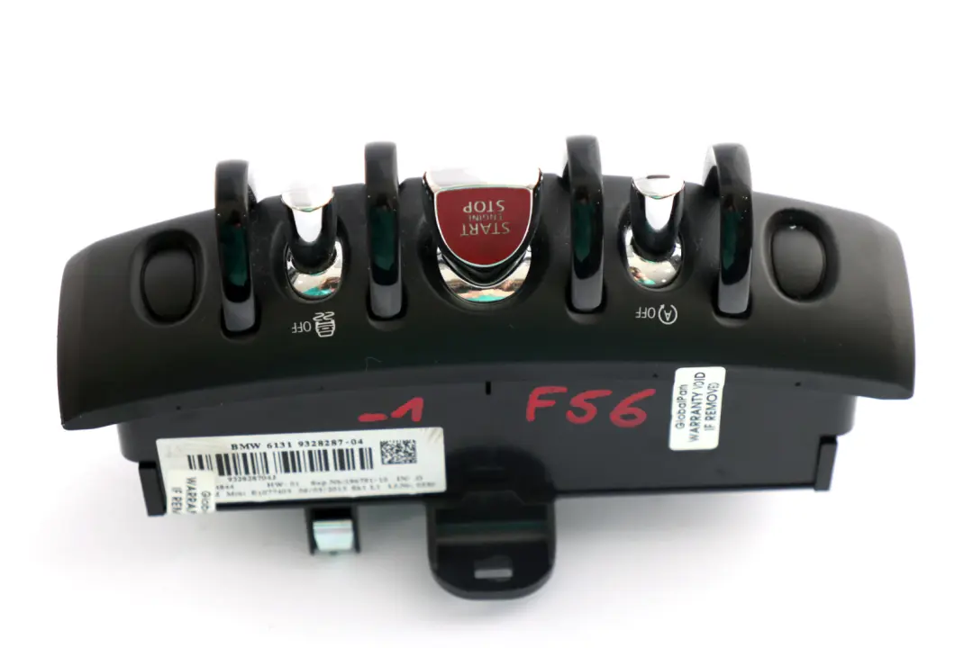 Centro di Commutazione Consolle Centrale Start/Stop per Mini F55 F56 F57 con numero di parte 9328287 Mini F55 F56 F57 Centro di Commutazione Consolle Centrale Start/Stop - SKU 9328287-1 - Numero di parte 9328287