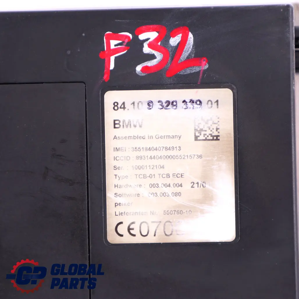 Telematics Telephone Control Unit Module Bluetooth TCB ECE to BMW F32 with Part number 9329339 BMW F32 Telematics Telephone Control Unit Module Bluetooth TCB ECE - SKU 9329339 - Part number 9329339