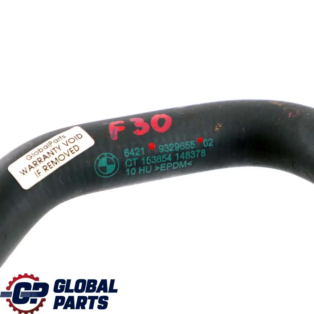 BMW 3 Series F30 LCI 330e Hybrid Cooling Pipe Hose Coolant Water Return - SKU 9329655 - Part number 9329655