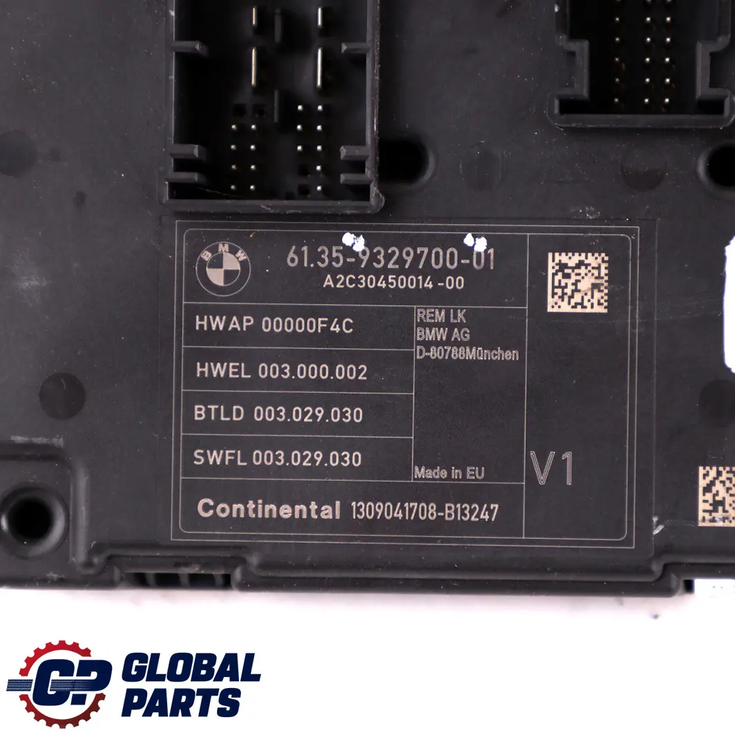 Moduł Sterownik Komfortu Skrzynia Bezpieczników REM do BMW F20 F21 F30 o numerze 9329700 BMW F20 F21 F30 Moduł Sterownik Komfortu Skrzynia Bezpieczników REM - SKU 9329700 - Numer Części 9329700