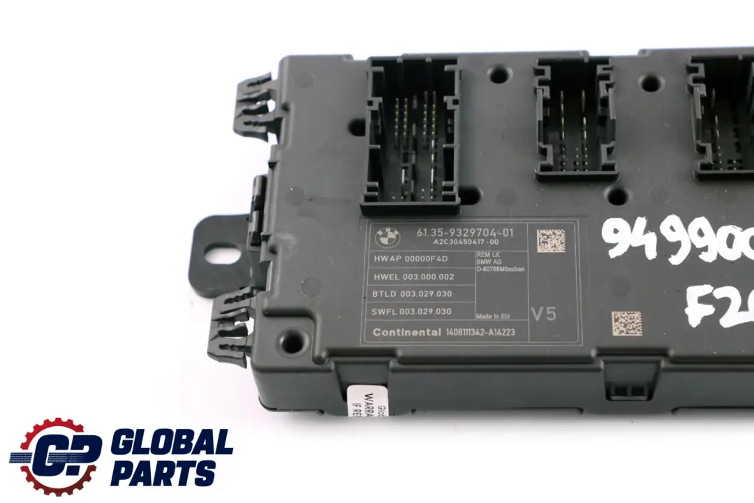 BMW 1 3 4 F20 F21 F30 F31 F32 Module d'unité de contrôle du corps REM - SKU 9329704 - Numéro de pièce 9329704