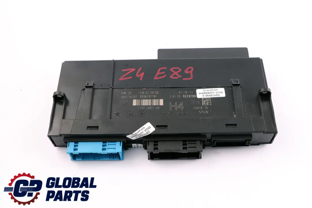 ECU Module Contrôle Carrosserie H4 Electronic Box 6135 pour BMW Z4 E89 à propos du numéro de pièce 9329799 BMW Z4 E89 ECU Module Contrôle Carrosserie H4 Electronic Box 6135 - SKU 9329799 - Numéro de pièce 9329799