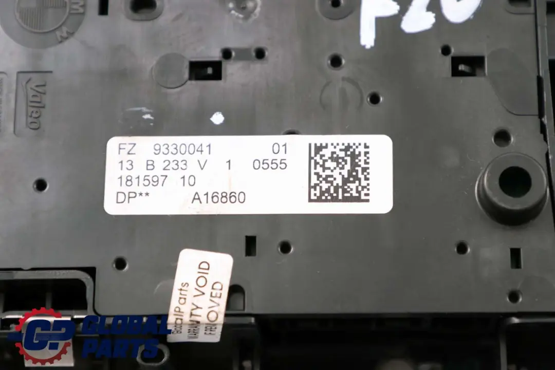 1er 3er F20 F21 F30 Dach Innenraum Mittelfunktionsschalter Grau BMW - SKU 9330041 - Teilenummer 6826920