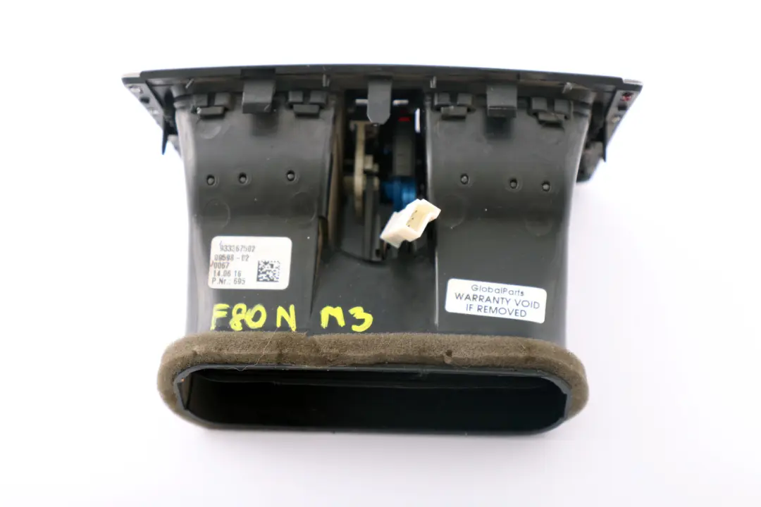 Griglia posteriore aria fresca per BMW F30 F31 F80 M3 F82 M4 LCI con numero di parte 9333675 BMW F30 F31 F80 M3 F82 M4 LCI Griglia posteriore aria fresca - SKU 9333675 - Numero di parte 9333675