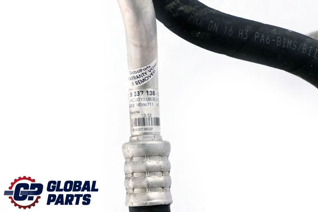 BMW F20 F21 F30 F31 LCI Tubo De aspiracion del compresor del evaporador - SKU 9337136 - Número de pieza 9337136