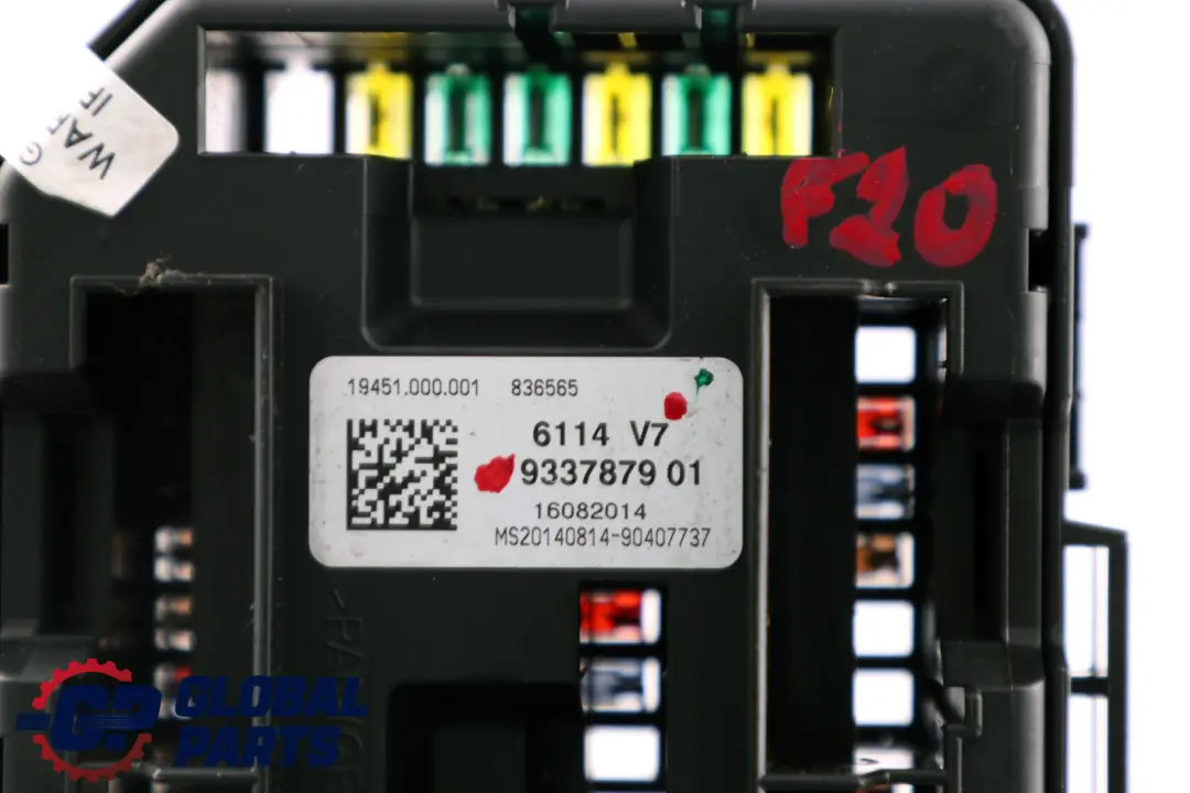 BMW 1 3 4 Series F20 F21 F30 F31 F34 Power Distribution Fuse Box Front - SKU 9337879 - Part number 9337879