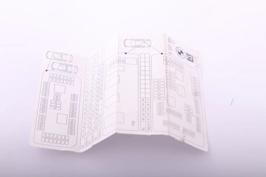 Skrzynka Bezpieczników Schemat do BMW F20 F21 F30 F80 o numerze 9337884 BMW F20 F21 F30 F80 Skrzynka Bezpieczników Schemat - SKU 9337884 - Numer Części 9337884