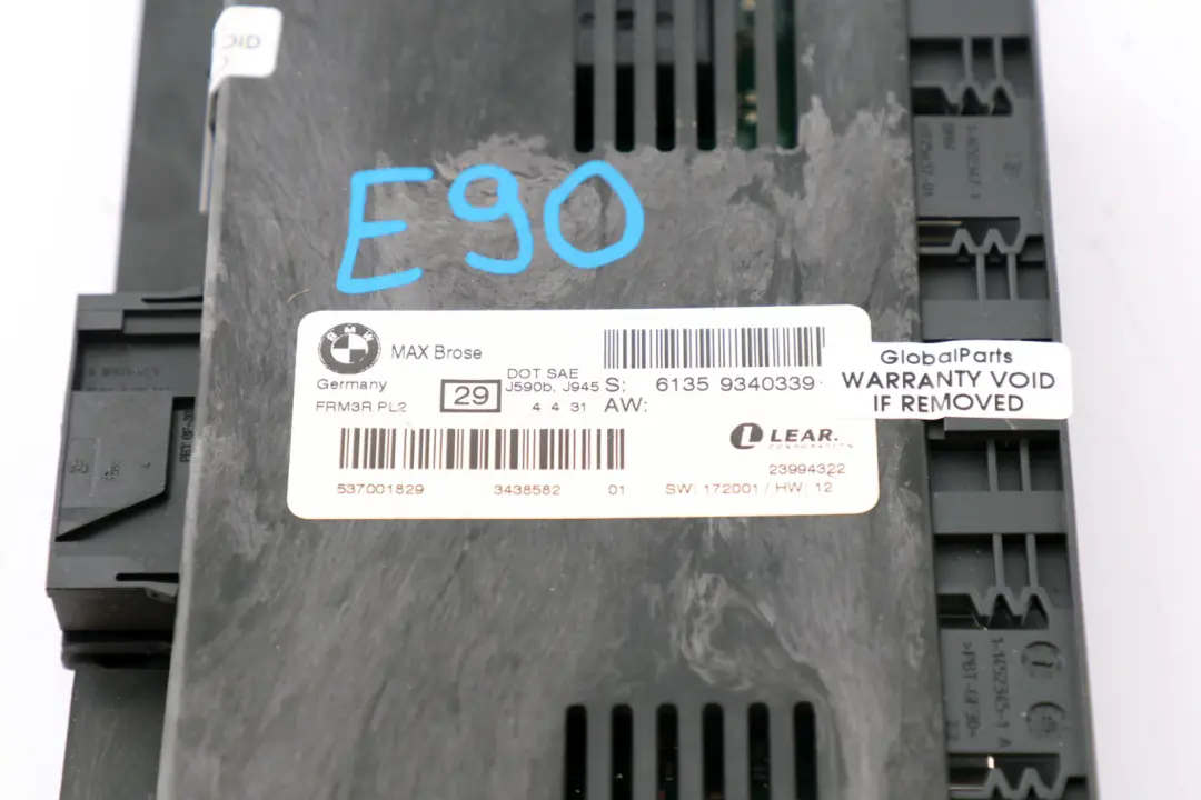Brose Fußraum Feleuchtung Modul Steuergerät ECU für BMW E90 Max mit Teilenummer 9340339 BMW E90 Max Brose Fußraum Feleuchtung Modul Steuergerät ECU - SKU 9340339 - Teilenummer 9340339