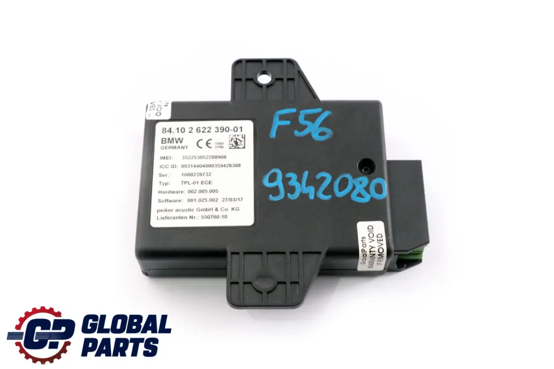 Module d'unité de contrôle télématique 2622390 pour BMW Mini Cooper F55 F56 F57 F60 à propos du numéro de pièce 9342080 BMW Mini Cooper F55 F56 F57 F60 Module d'unité de contrôle télématique 2622390 - SKU 9342080 - Numéro de pièce 9342080