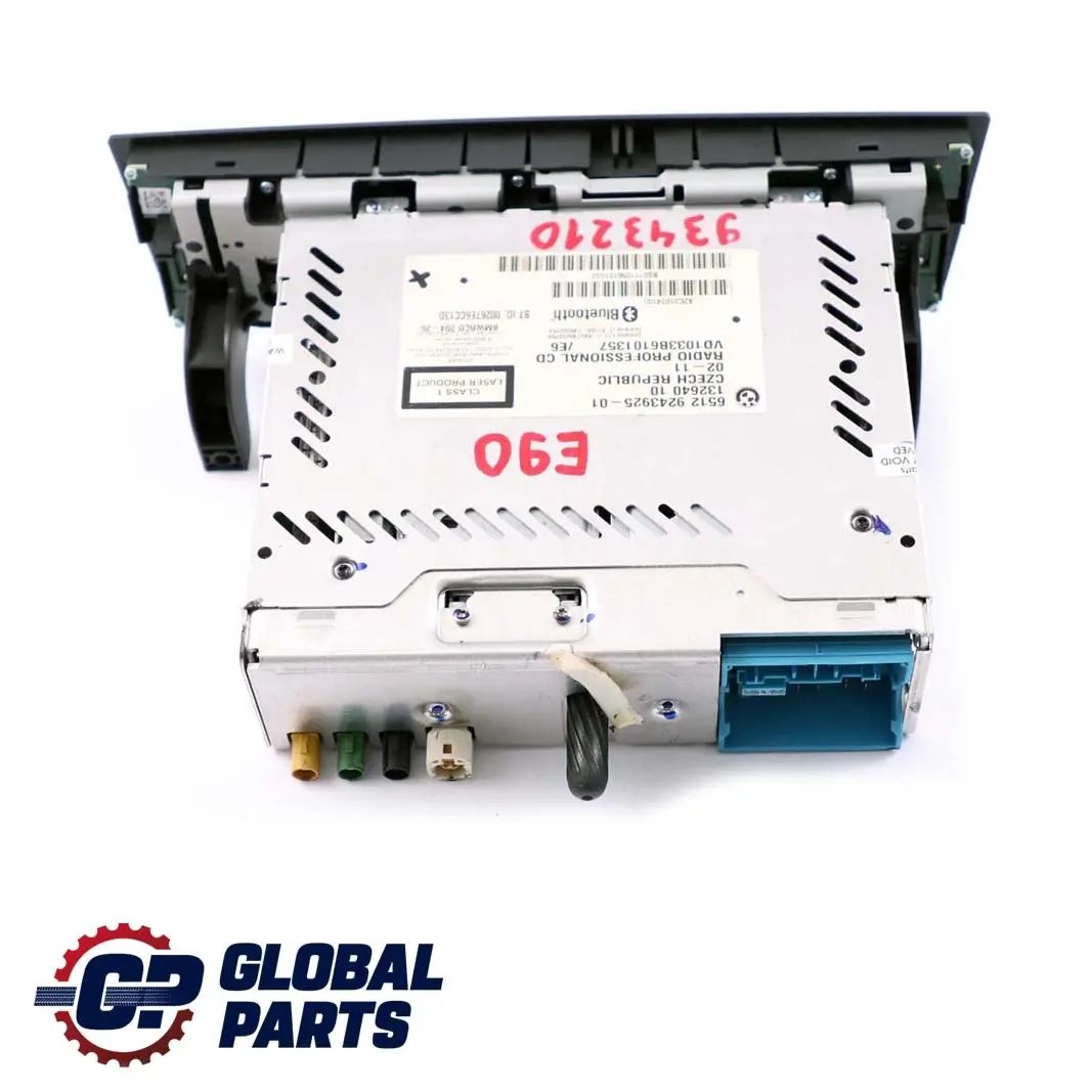  Radio CD BMW E81 E87 E90 E91 E92 LCI Professional DAB 9243925 - SKU 9343210 - Part number 9343210