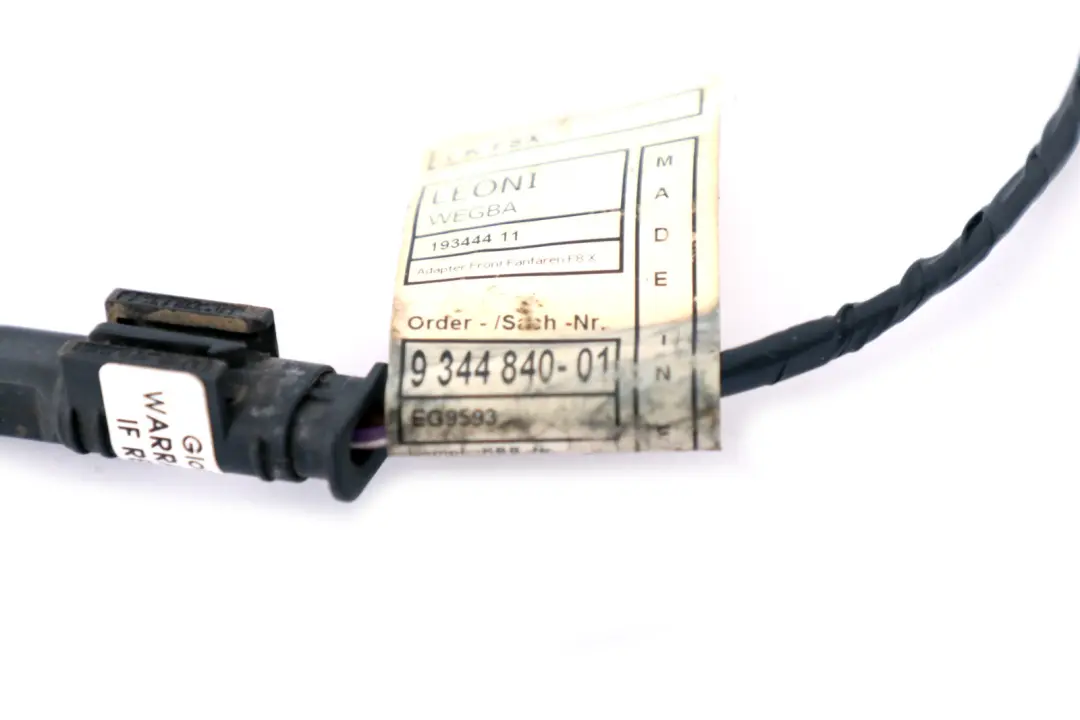 Adapter Lead Fanfare Horn Cable to BMW 3 4 Series F80 M3 F82 M4 with Part number 9344840 BMW 3 4 Series F80 M3 F82 M4 Adapter Lead Fanfare Horn Cable - SKU 9344840 - Part number 9344840