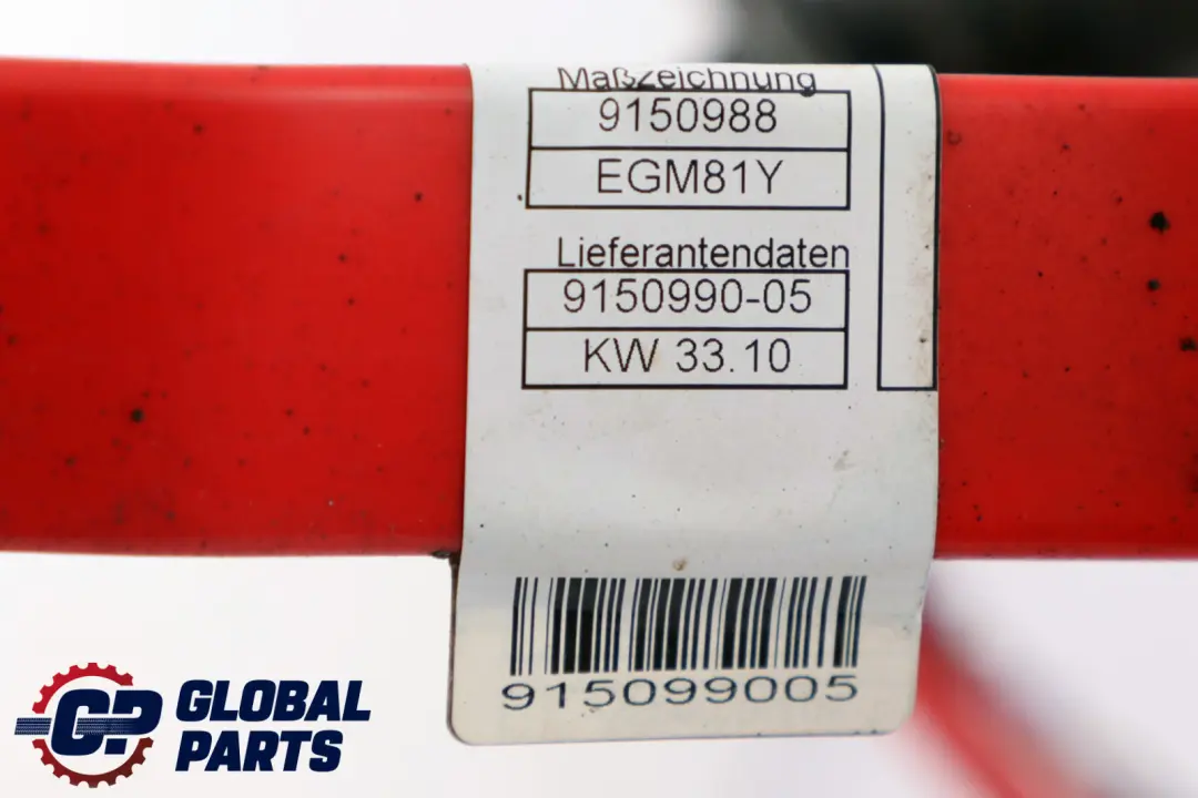 BMW 5 F10 F11 Battery Cable Wiring Harnes Lead Positive Underfloor - SKU 9348286 - Part number 9150990