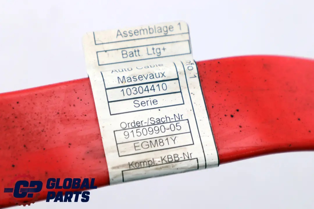 Câble batterie Harnais câblage Plomb positif Sous plancher pour BMW 5 F10 F11 à propos du numéro de pièce 9150990 BMW 5 F10 F11 Câble batterie Harnais câblage Plomb positif Sous plancher - SKU 9348286 - Numéro de pièce 9150990