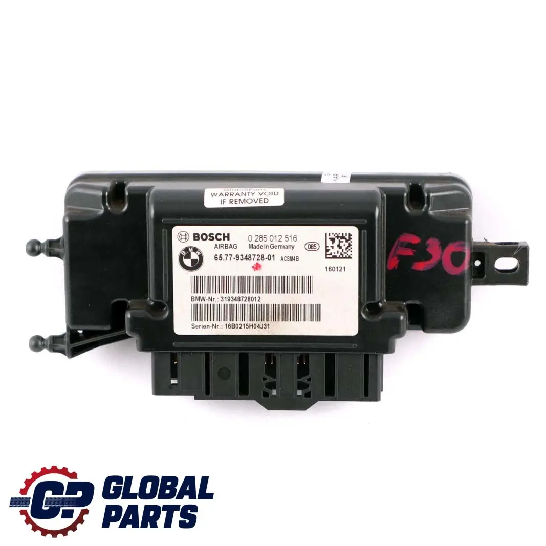 Unidad de Control Airbag ECU NO CRASH DATA para BMW F22 F30 LCI con número de pieza 9348728 BMW F22 F30 LCI Unidad de Control Airbag ECU NO CRASH DATA - SKU 9348728 - Número de pieza 9348728