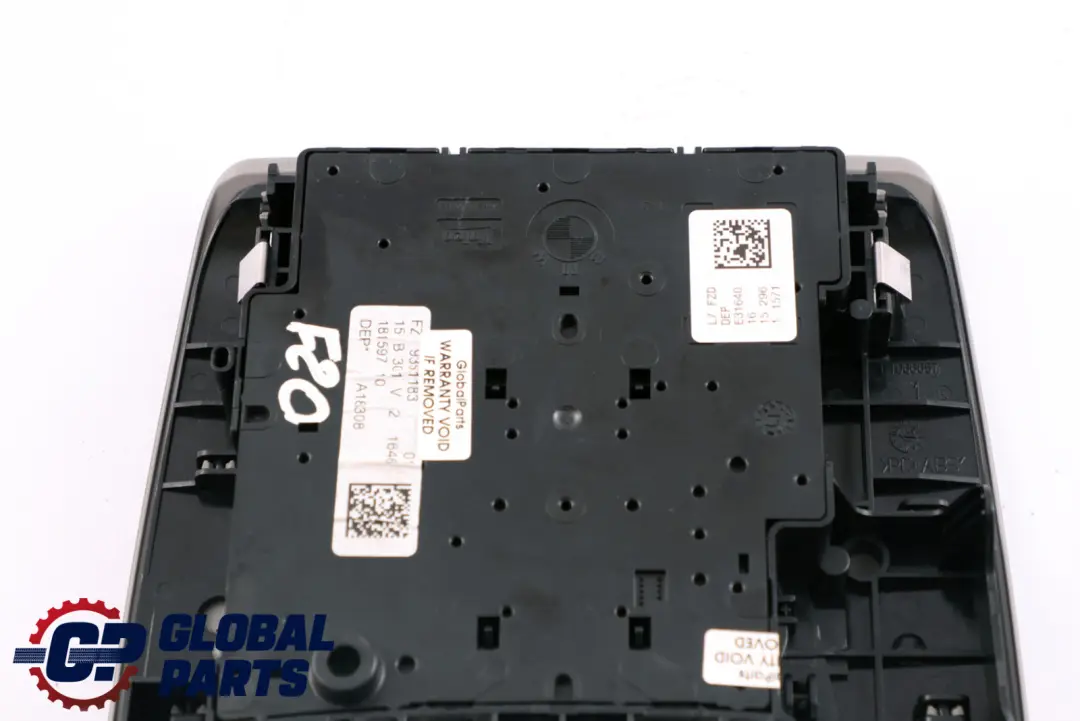 Interruttore centrale interno tetto Grigio per BMW Serie 1 3 F20 F21 F30 F31 con numero di parte 9351183 BMW Serie 1 3 F20 F21 F30 F31 Interruttore centrale interno tetto Grigio - SKU 9351183 - Numero di parte 9351183