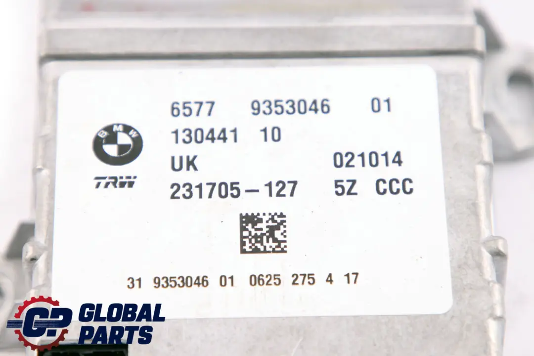 Airbag Sensor Control Unit Module to MINI Cooper One F54 F55 F56 F60 Seat with Part number 9484303 MINI Cooper One F54 F55 F56 F60 Seat Airbag Sensor Control Unit Module - SKU 9353046 - Part number 9484303