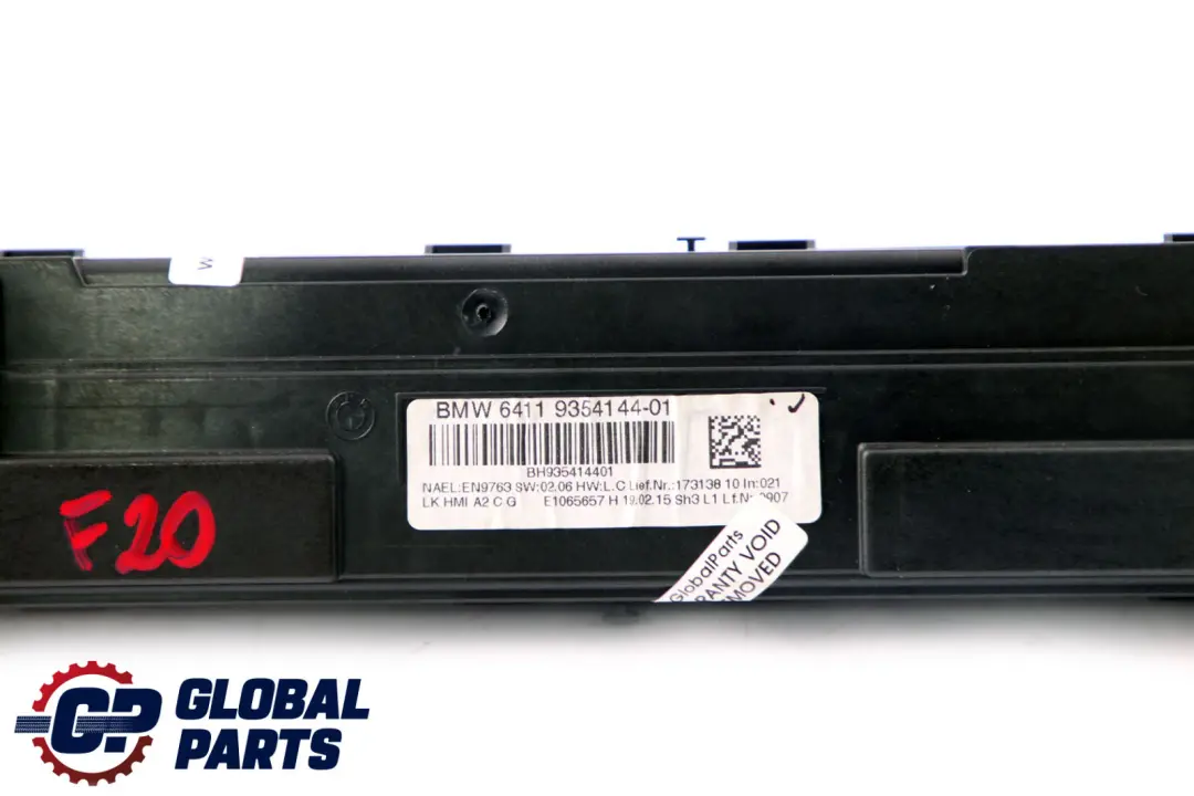 BMW F20 F21 F30 Automatic Air Conditioning Control - SKU 9354144 - Part number 9354144