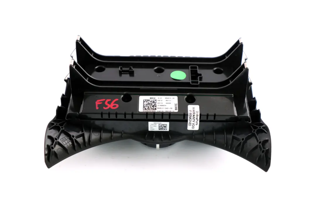 Mini F55 F56 Aire Acondicionado Calentador Unidad de Control Interruptor - SKU 9354515 - Número de pieza 9383892