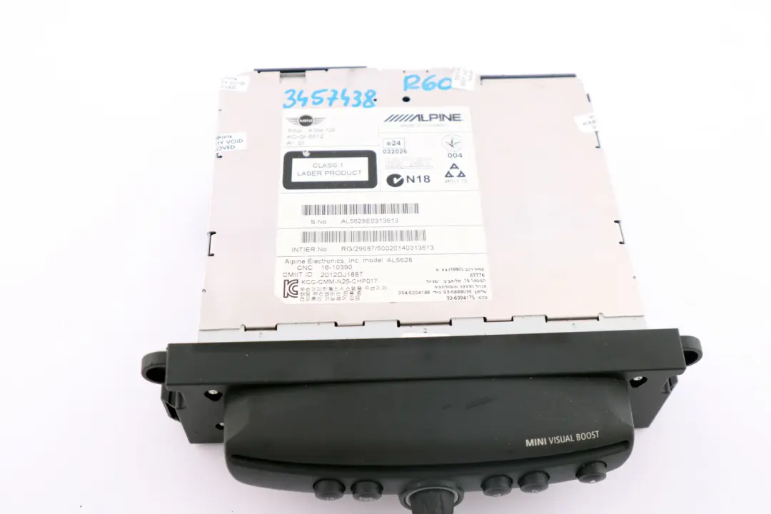 Radio Visual Boost CD Player CHAMP 2 to BMW Mini Cooper R56 LCI R60 R61 with Part number 9354728 BMW Mini Cooper R56 LCI R60 R61 Radio Visual Boost CD Player CHAMP 2 - SKU 9354728 - Part number 9354728