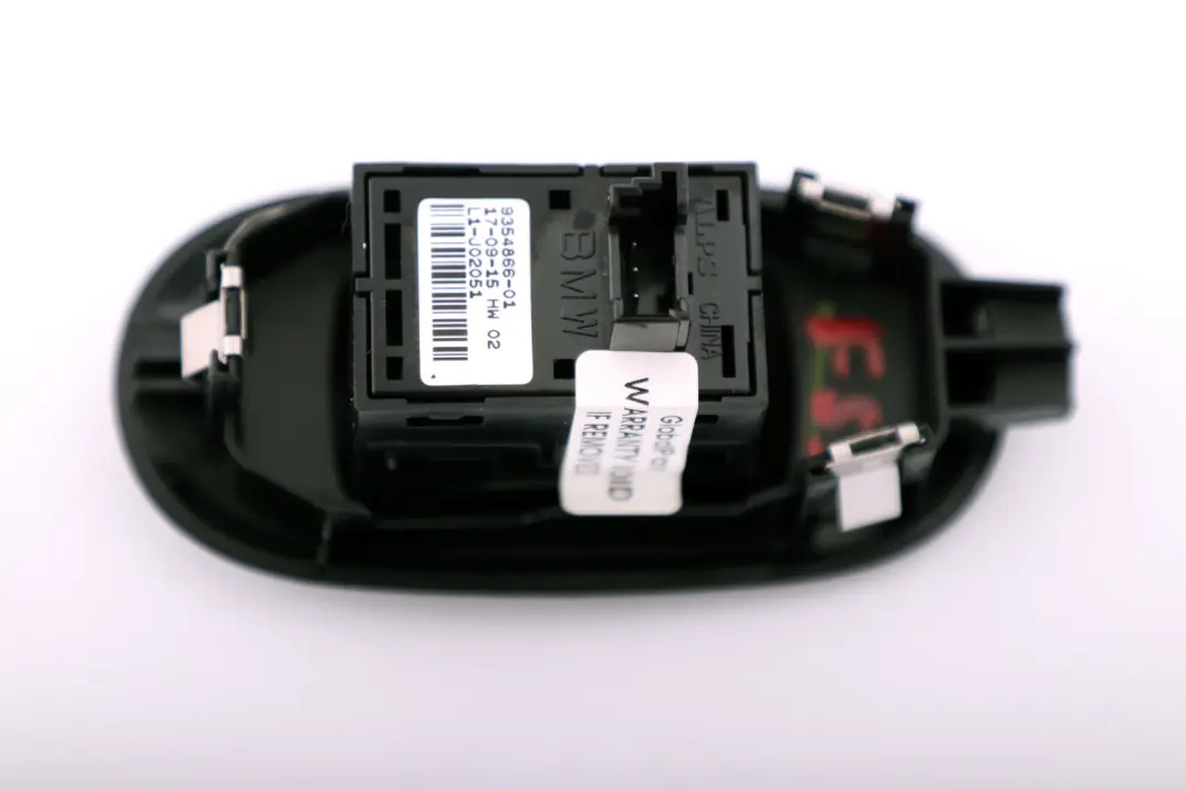 Interruptor Elevalunas Cromado para Mini Cooper F55 F56 F57 F60 con número de pieza 9354866 Mini Cooper F55 F56 F57 F60 Interruptor Elevalunas Cromado - SKU 9354866 - Número de pieza 9354866