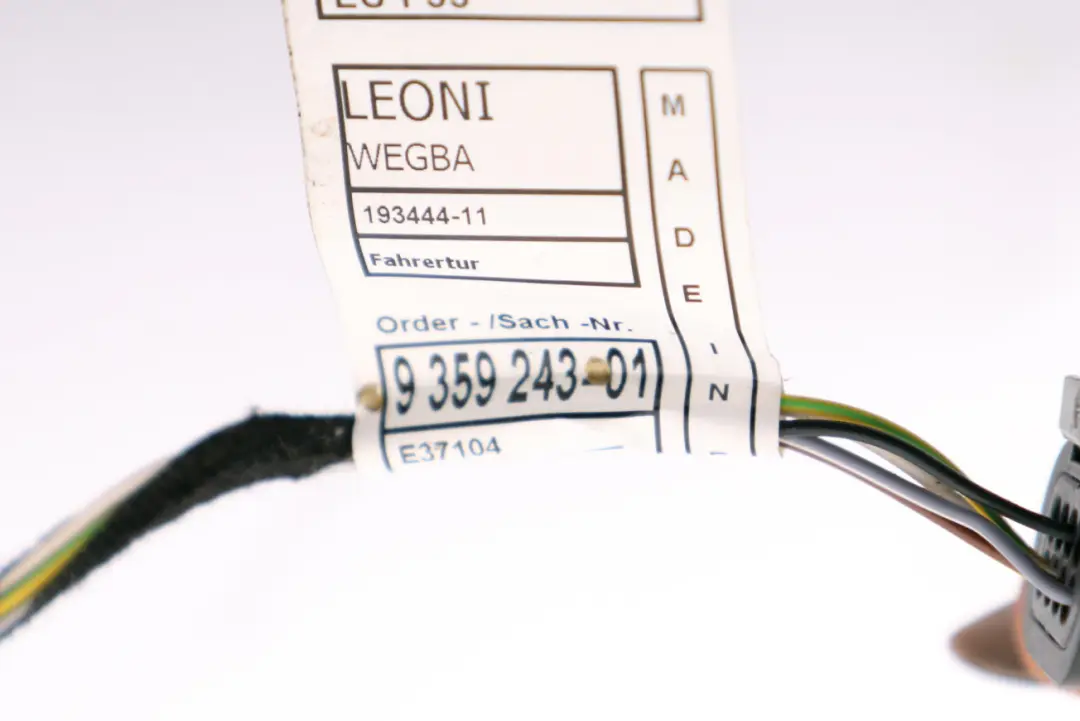 Faisceau Cables Porte Droite 9359246 pour Mini Cooper One F55 à propos du numéro de pièce 9359248 Mini Cooper One F55 Faisceau Cables Porte Droite 9359246 - SKU 9359248 - Numéro de pièce 9359248