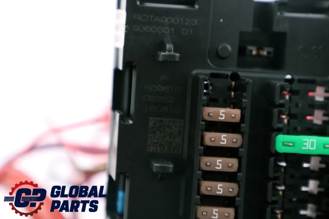 Distribution Fuse Box to Mini F54 F55 F56 F57 F60 Rear Electric Power with Part number 9360501 Mini F54 F55 F56 F57 F60 Rear Electric Power Distribution Fuse Box - SKU 9360501 - Part number 9360501