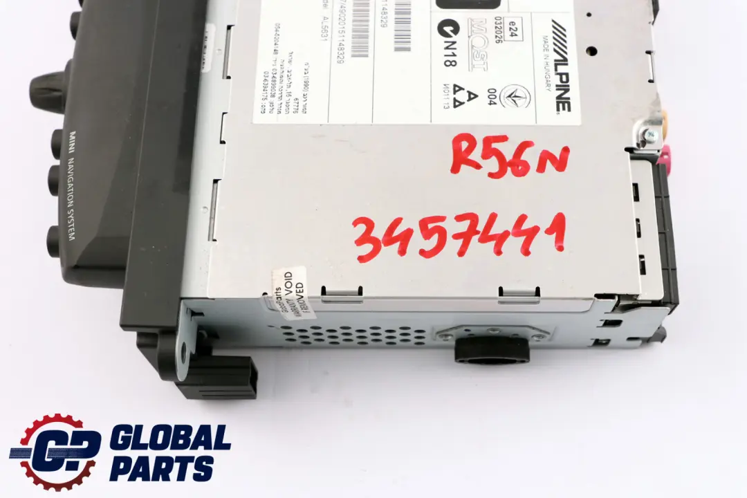 CHAMP 2 Navigation to Mini Cooper One R55 R56 R57 LCI R58 R59 with Part number 3457441 Mini Cooper One R55 R56 R57 LCI R58 R59 CHAMP 2 Navigation - SKU 9361145 - Part number 3457441