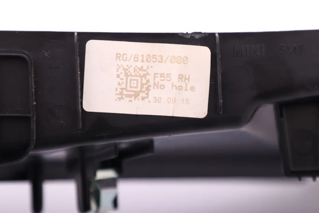 Mini Cooper One F55 Trim Cover Front Panel Outer Right O/S Black - SKU 9361674 - Part number 9361674