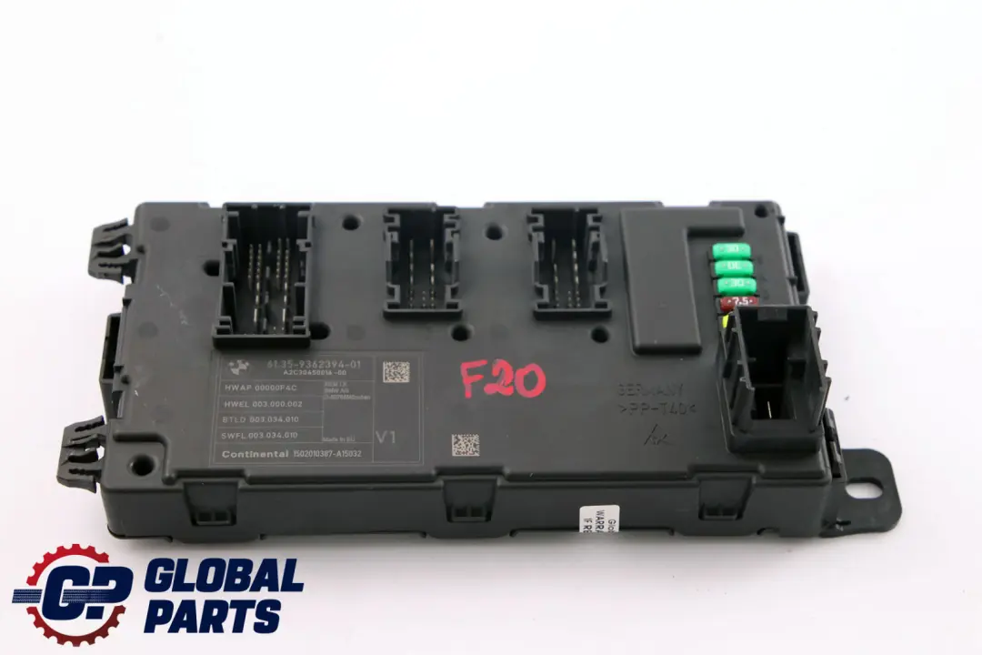 BMW 1 3 4 Series F20 F21 F30 F31 F32 Body Control Unit Module REM - SKU 9362394 - Part number 9362394