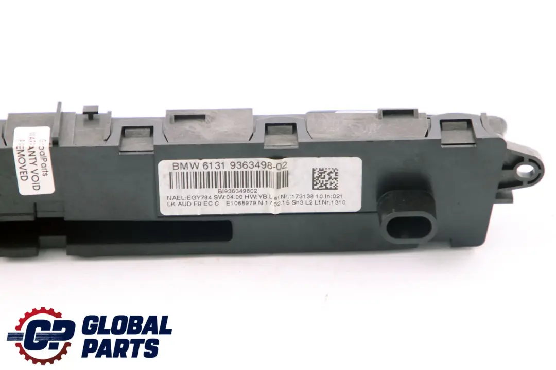  Audio Control Panel BMW F20 F21 F30 FBM Operating Unit - SKU 9363498 - Part number 9363498