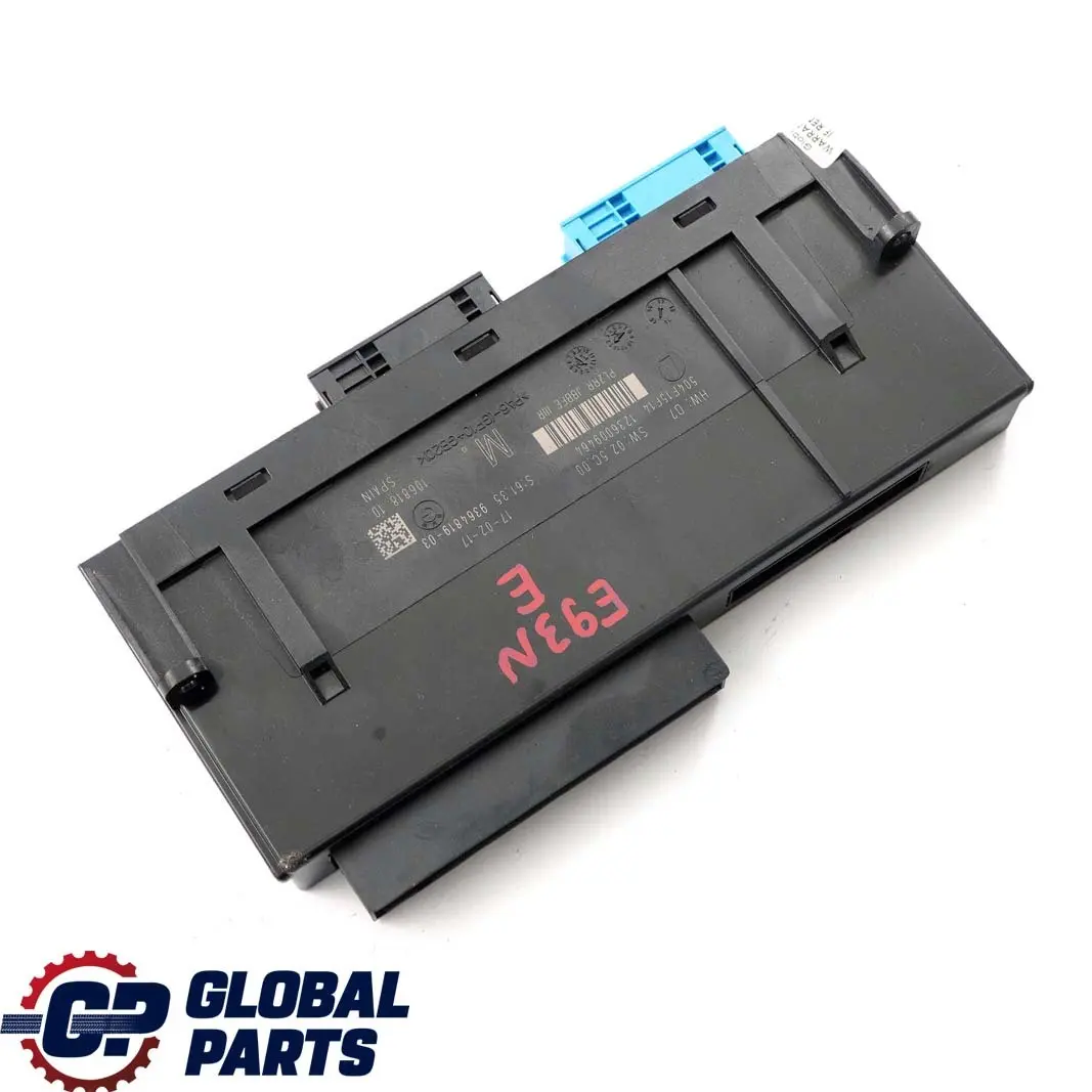 ECU Modulo Controllo Scatola Giunzione PL2RR JBBFE IIIR per BMW 3 E93 LCI con numero di parte 9364819 BMW 3 E93 LCI ECU Modulo Controllo Scatola Giunzione PL2RR JBBFE IIIR - SKU 9364819 - Numero di parte 9364819