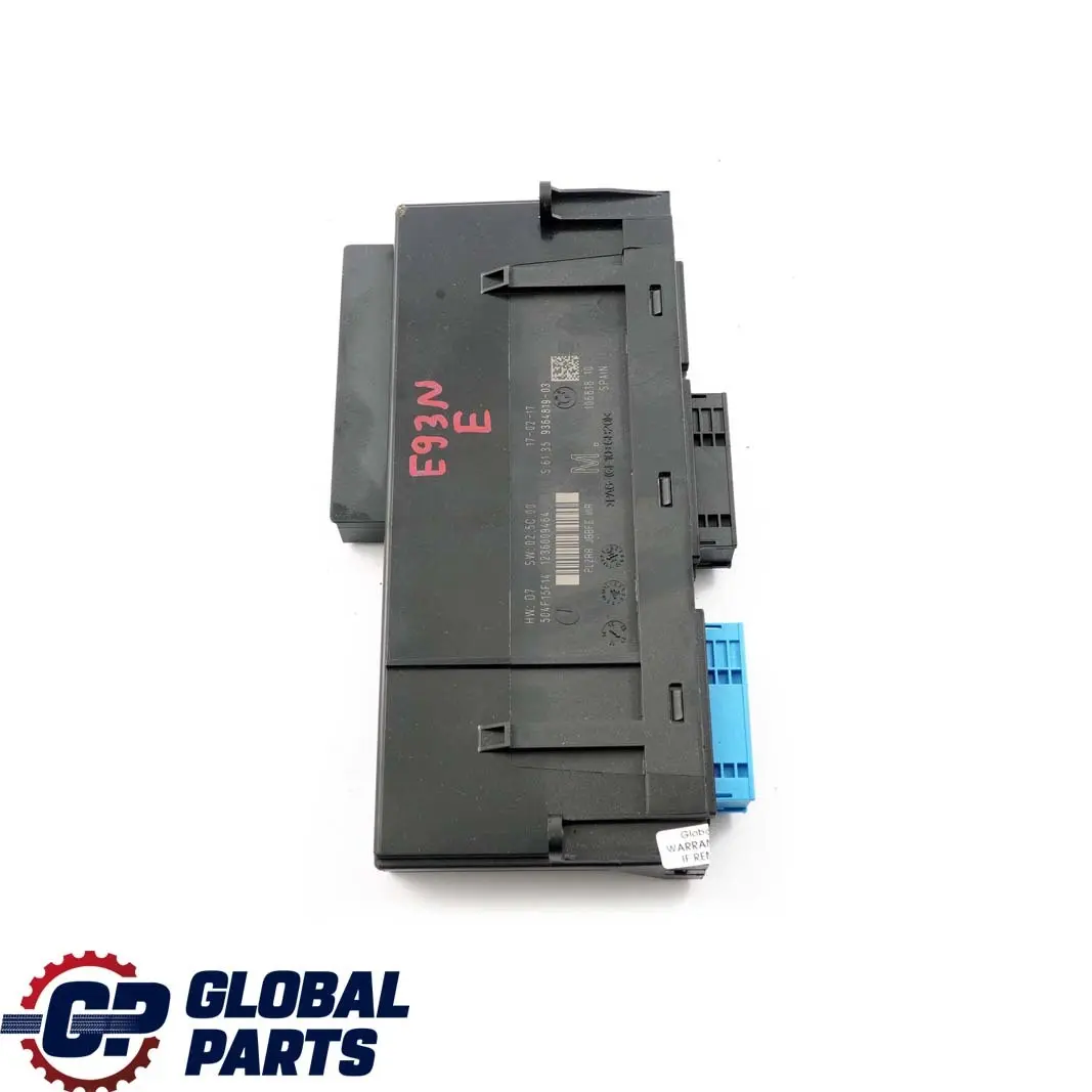 ECU Boîtier Jonction Module Commande M PL2RR JBBFE IIIR pour BMW 3 E93 LCI à propos du numéro de pièce 9364819 BMW 3 E93 LCI ECU Boîtier Jonction Module Commande M PL2RR JBBFE IIIR - SKU 9364819 - Numéro de pièce 9364819