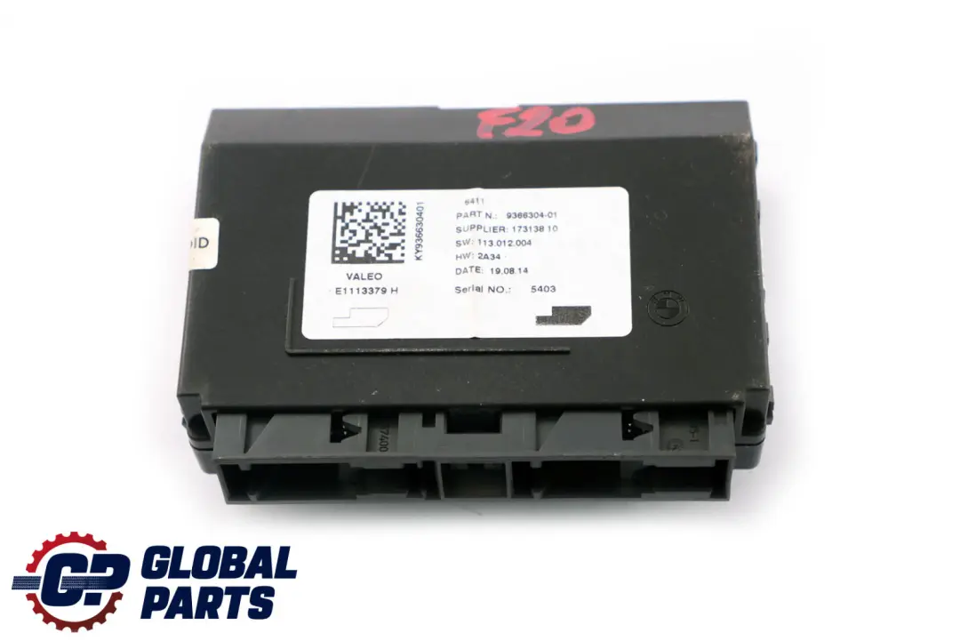 Air Conditioning Module BMW F20 F21 F30 F31 F56 Control Unit - SKU 9366304 - Part number 9366304