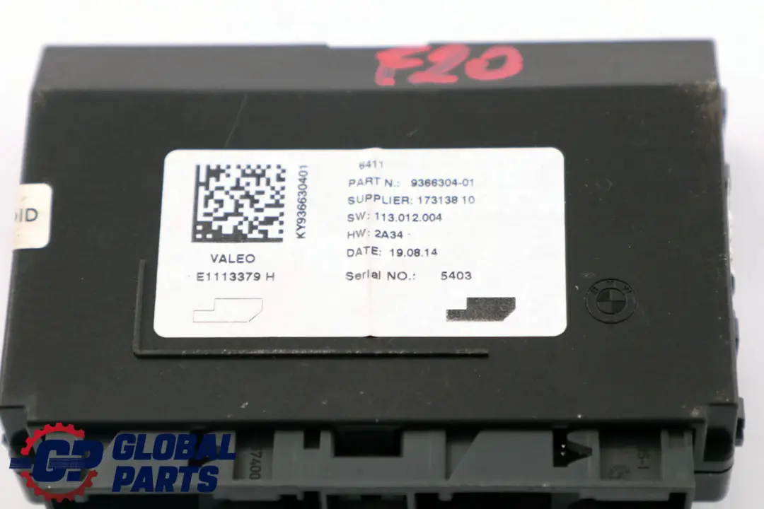 Air Conditioning Module BMW F20 F21 F30 F31 F56 Control Unit - SKU 9366304 - Part number 9366304