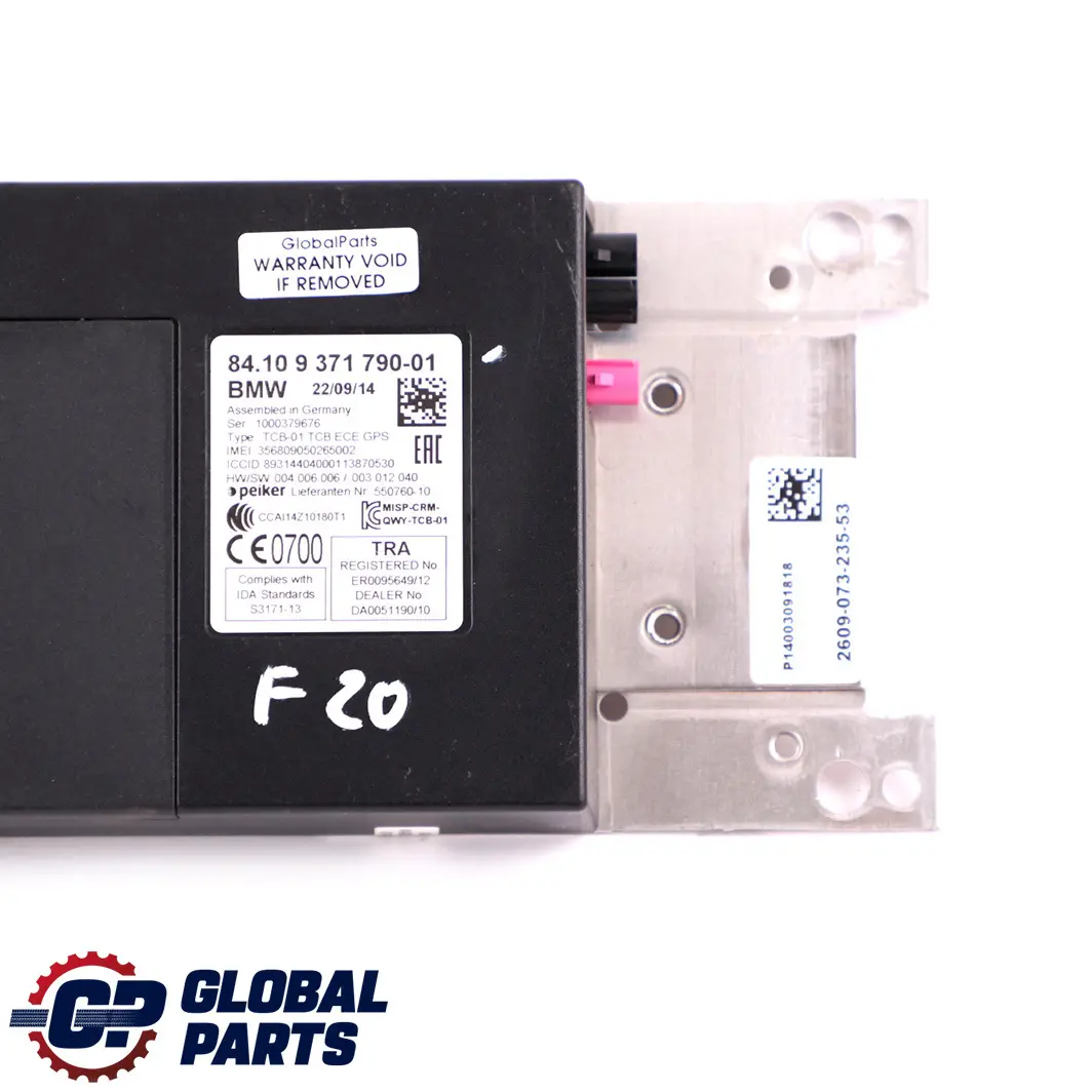 BMW 1 Series F20 Telematics Control Unit Module Bluetooth - SKU 9371790 - Part number 9371790