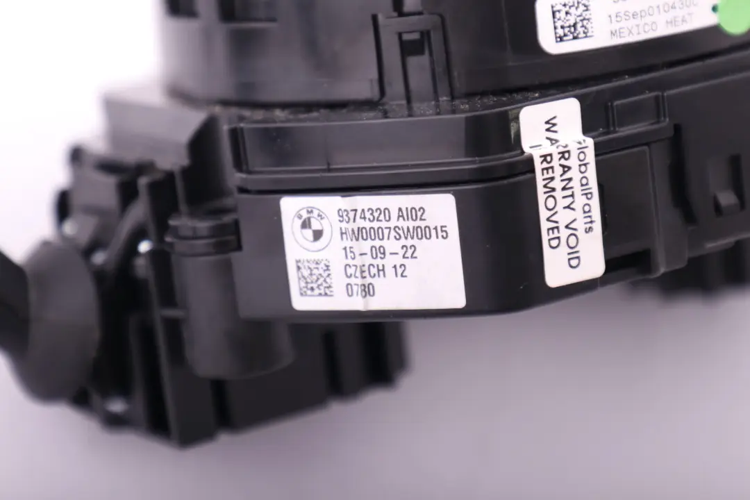 Interruttore Piantone Sterzo Gruppo Tergicristallo per Mini Cooper F55 F56 con numero di parte 9374320 Mini Cooper F55 F56 Interruttore Piantone Sterzo Gruppo Tergicristallo - SKU 9374320 - Numero di parte 9374320