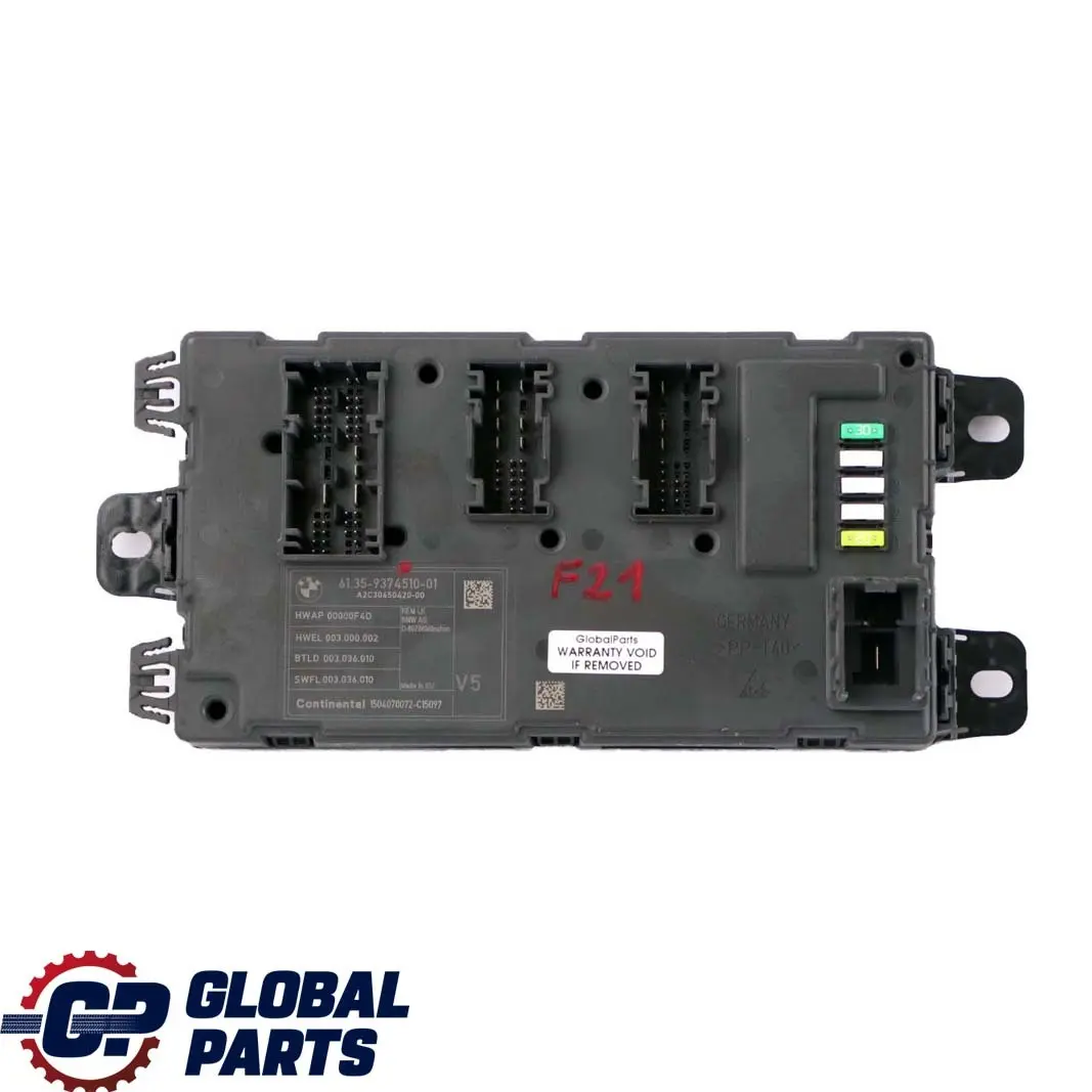 BMW 1 3 4 Series F20 F21 F30 F31 F32 Body Control Unit Module REM - SKU 9374510 - Part number 9374510