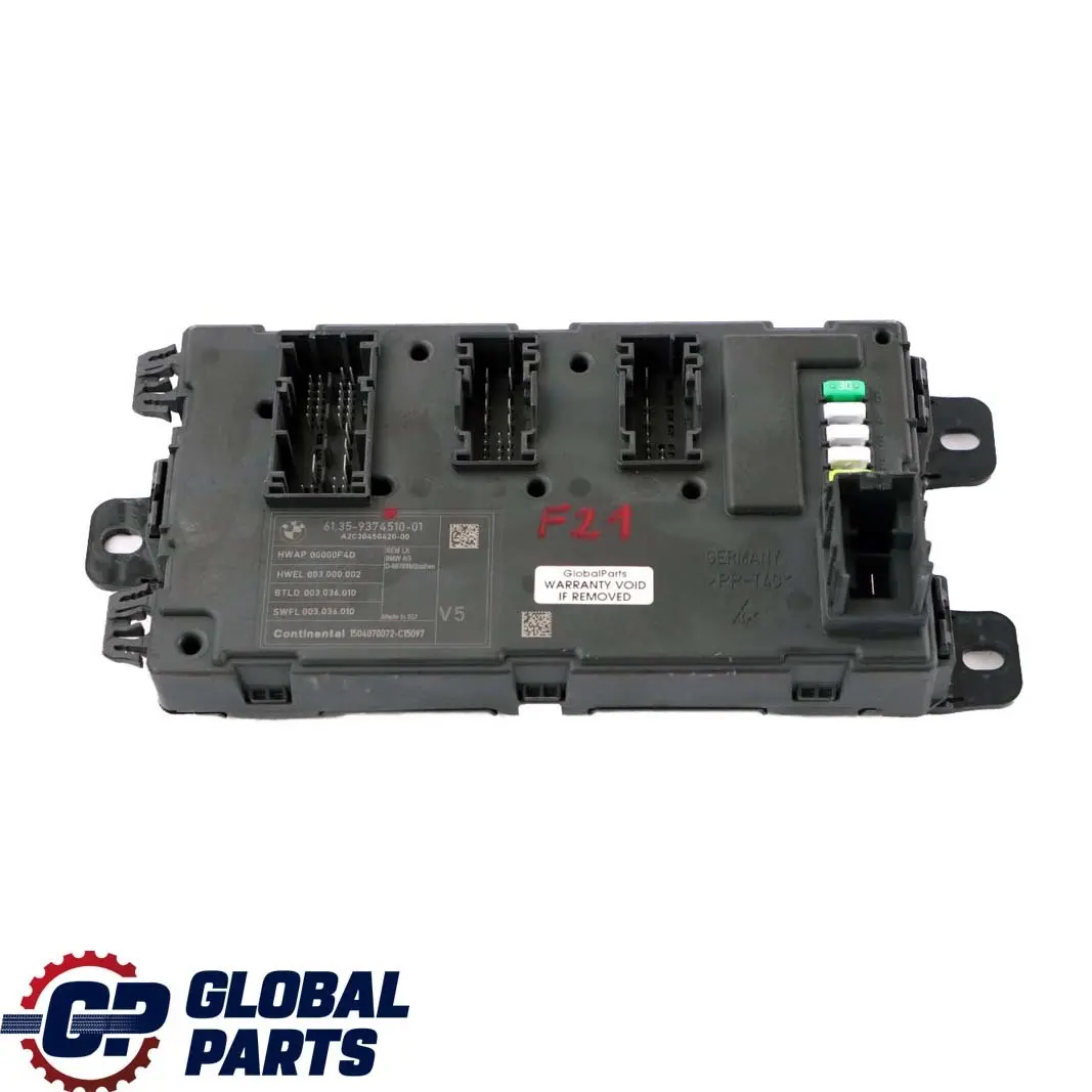 BMW 1 3 4 Series F20 F21 F30 F31 F32 Body Control Unit Module REM - SKU 9374510 - Part number 9374510