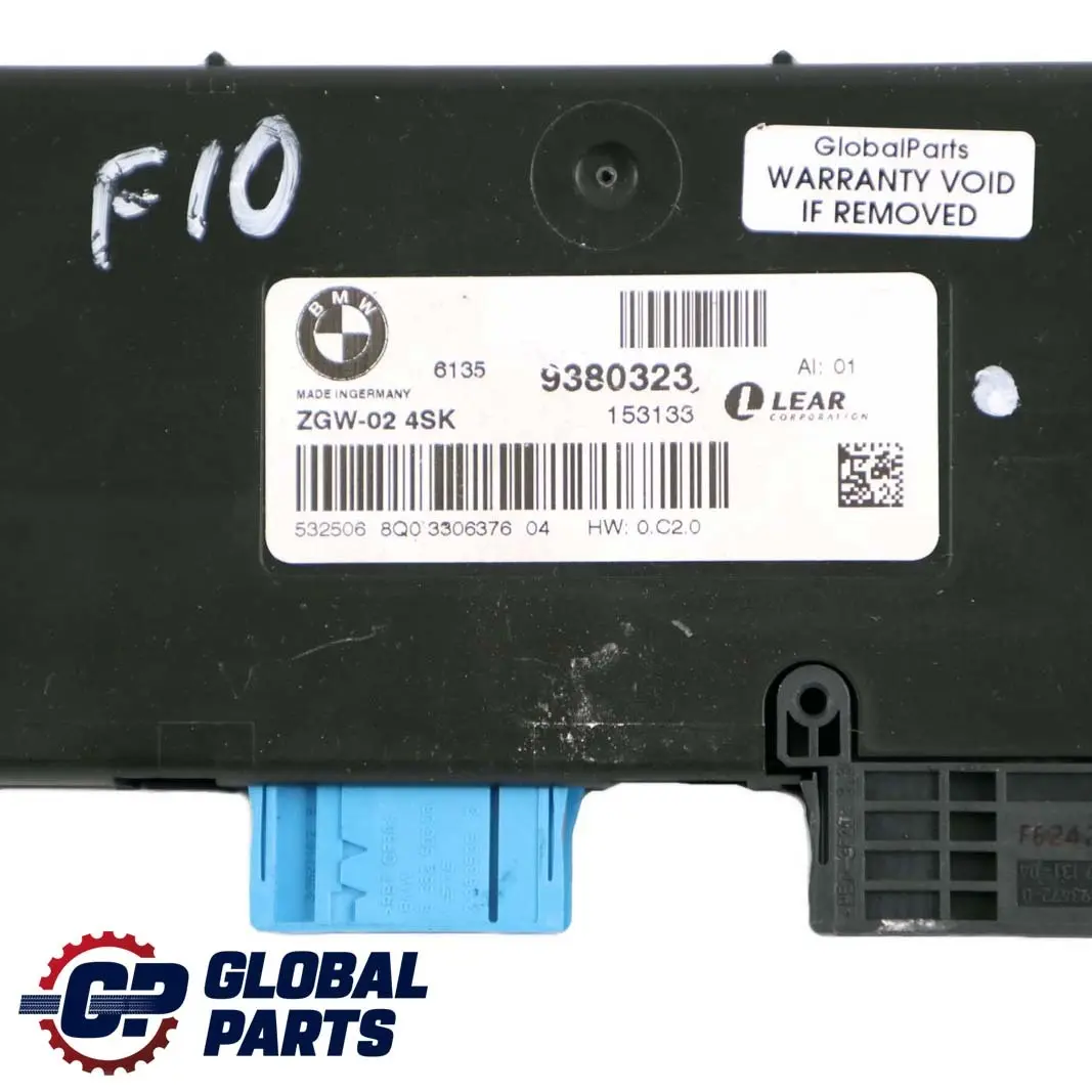 BMW F10 Modulo piantone dello sterzo Unità di controllo elettronico ECU - SKU 9380323 - Numero di parte 9380323