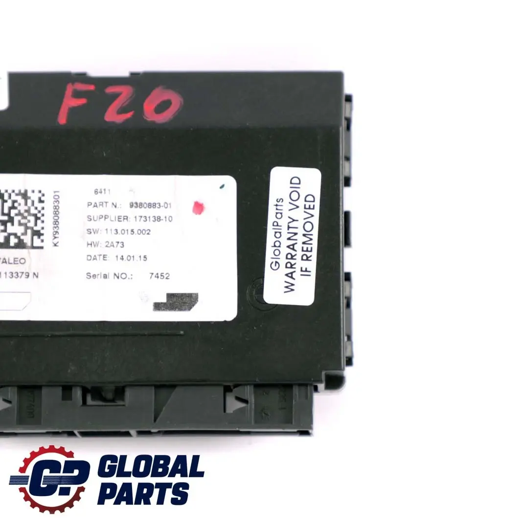 BMW F20 F21 F30 F31 Control Unit Air Conditioning A/C Module - SKU 9380883 - Part number 9380883