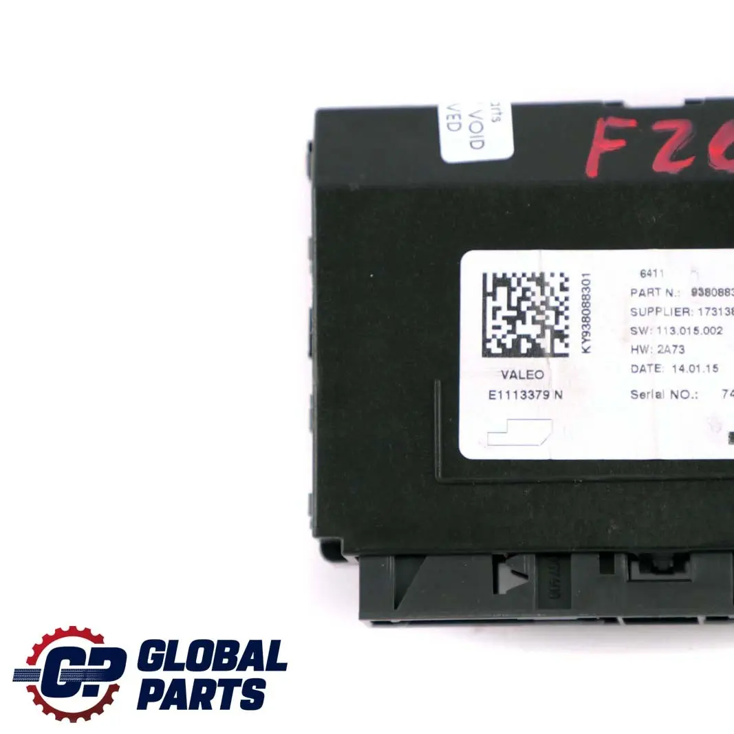 BMW F20 F21 F30 F31 Control Unit Air Conditioning A/C Module - SKU 9380883 - Part number 9380883