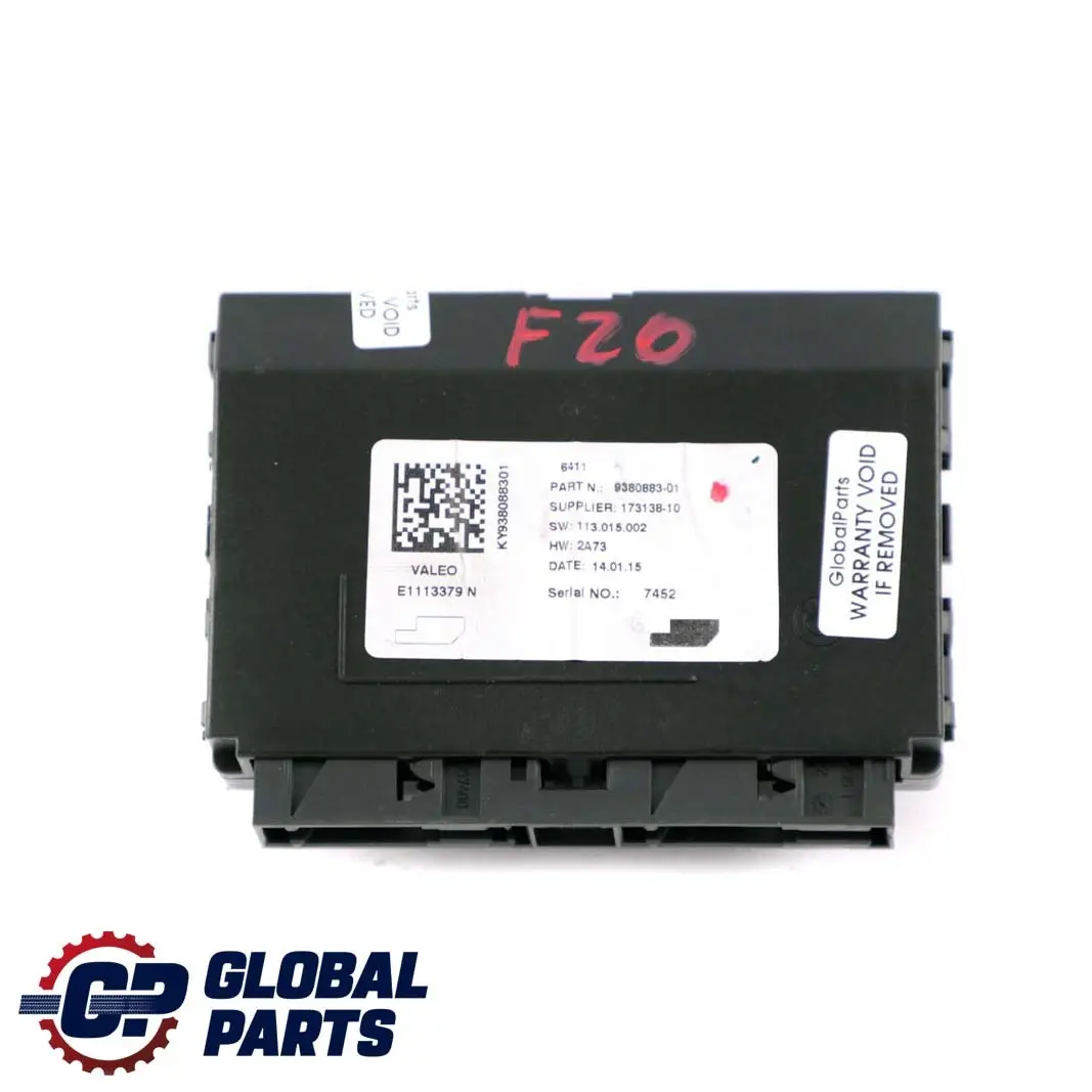 BMW F20 F21 F30 F31 Control Unit Air Conditioning A/C Module - SKU 9380883 - Part number 9380883