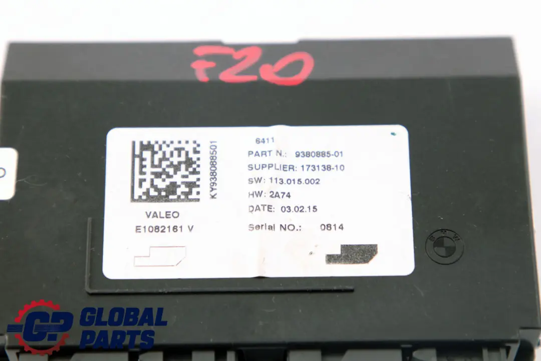 BMW 1 3 4 F20 F30 F32 Unidad De Control Aire Acondicionado A/C Modulo - SKU 9380885 - Número de pieza 9380885