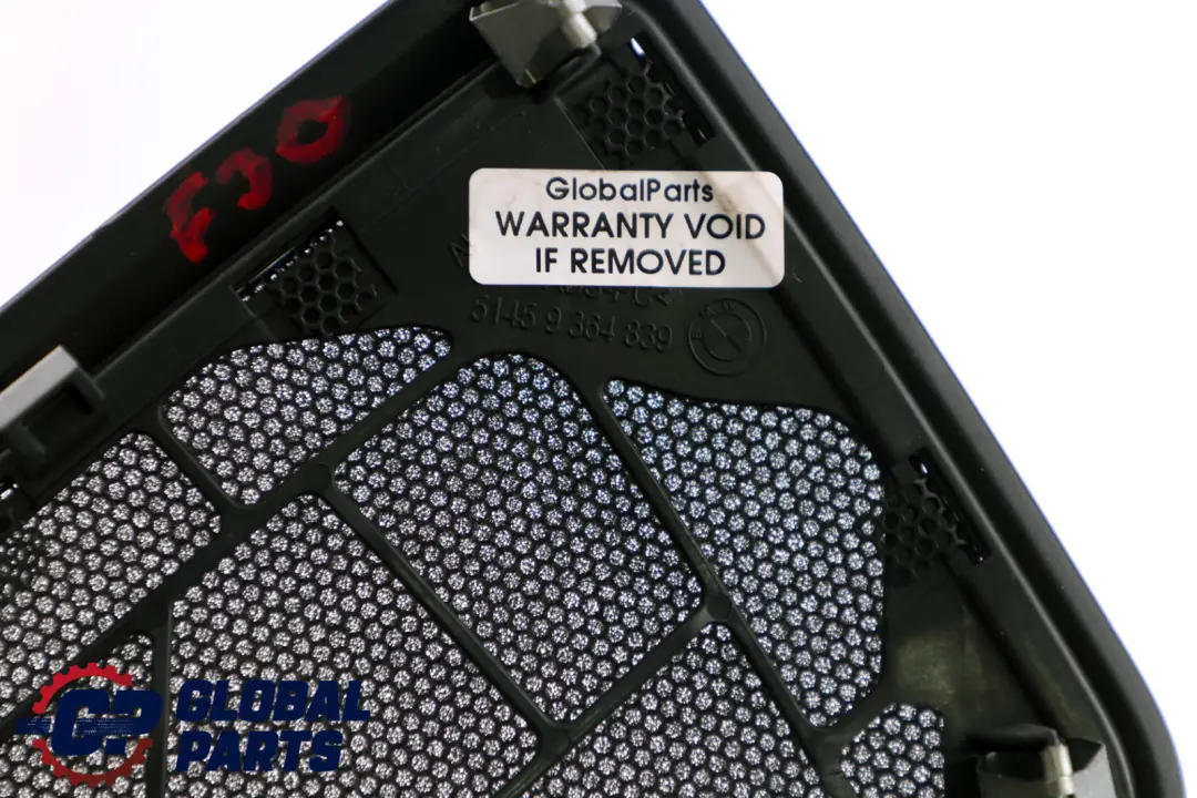  Copri Altoparlante BMW F30 F31 F80 M3 F82 M4 Nero Rivestimento Pannello Nero - SKU 9381045 - Numero di parte 9381045